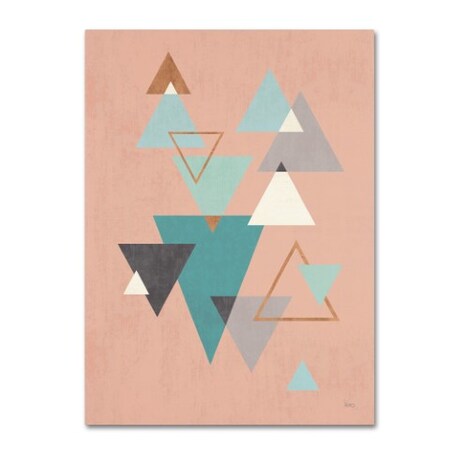 Trademark Fine Art Veronique Charron 'Abstract Geo II Pink' Canvas Art, 14x19 WAP02373-C1419GG